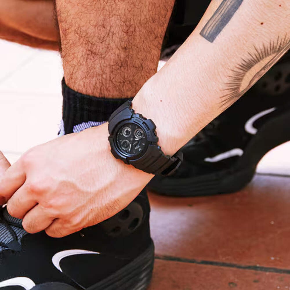 CASIO G-SHOCK AW-591BB-1A AW590 BLACK ANALOG/DIGITAL WATCH | eBay