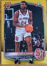 2025-26 Bowman Gold /50  Zuby Ejiofor St. John's 1st Bowman 