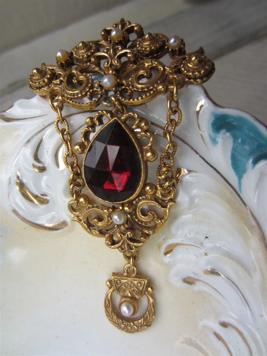 Florenza Signed Vintage & Antique Fashion Brooches & Pins for sale