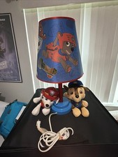 Paw Patrol 19" Lamp, Kids Decor - Tested Character Lighting And 2 Plush Toys