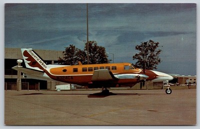 CHAPARRAL AIRLINES Beechcraft B-99 Airliner N324CA Postcard Aviation  AA960