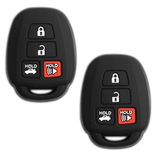 2 Key Fob Remote Skin Shell Case Cover Replacement For Toyota Hyq12bdm
