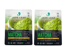 TWO Lot: Jade Leaf Organic Japanese Matcha Green Tea Powder 1.06 oz 05/19/2027