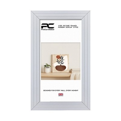 PROCUT Modern Step weiß A1 A2 A3 A4 A5 Bilderrahmen Posterrahmen Fotorahmen