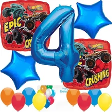 Anagram Hot Wheels Monster Truck Birthday Balloons Party #4 Officially Licensed