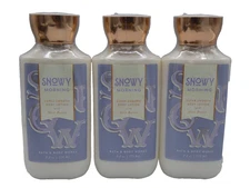 BATH & BODY WORKS SNOWY MORNING Body LOTION (3 PACK SET) SEALED LIMITED