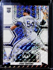 2022 Panini Mosaic Baseball Jake Cousins Rookie White Prizm /25 *RC*