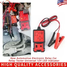 Automotive Electronic Relay Tester Car Relay Tester Universal 12V LED Indicator