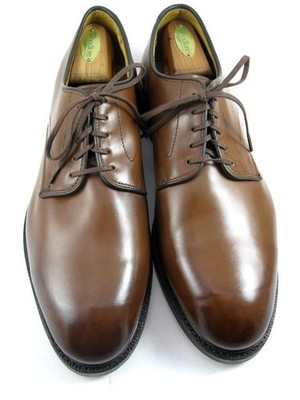 Allen Edmonds ''MAXWELL'' RESERVE Leather Derby Plain-Toe 10.5 EEE Chili USA(763N)
