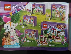 LEGO Friends 41110 41114 Birthday Party Complete Set 191 pcs w/ Bunny