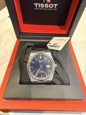 Mens Tissot PRX Powermatic 80  Blue Strap Wat...