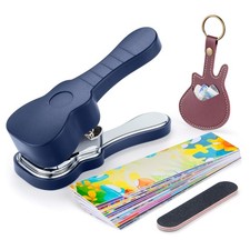 Guitar Pick Punch Kit   Bass Guitar Picks Puncher With 15 Variety Pick Strips...