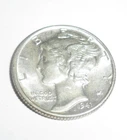 A 1941 Mercury Dime No mint mark.  Great Luster  90% Silver.