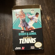 Top Players' Tennis Nintendo NES Game Asmik Corp w/ Box  Manual Sports Tennis