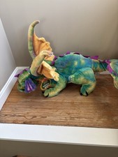 Melissa  Doug Dragon Plush Posable Wired Wings  Legs Retired Over 3ft