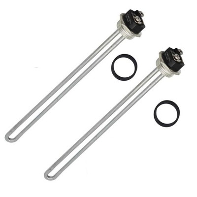 DROMIX Water Heater Element, 4500W 240V, 2PCs Pack, Screw-in Type, Silver