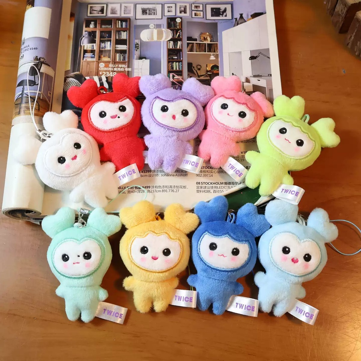TWICE 10周年 LOVELY PLUSH オリジナル ミサモ　ぬいぐるみ TWICE Micro Lovely Squeaky Plushie 10th Anniversary Pop-up Doll