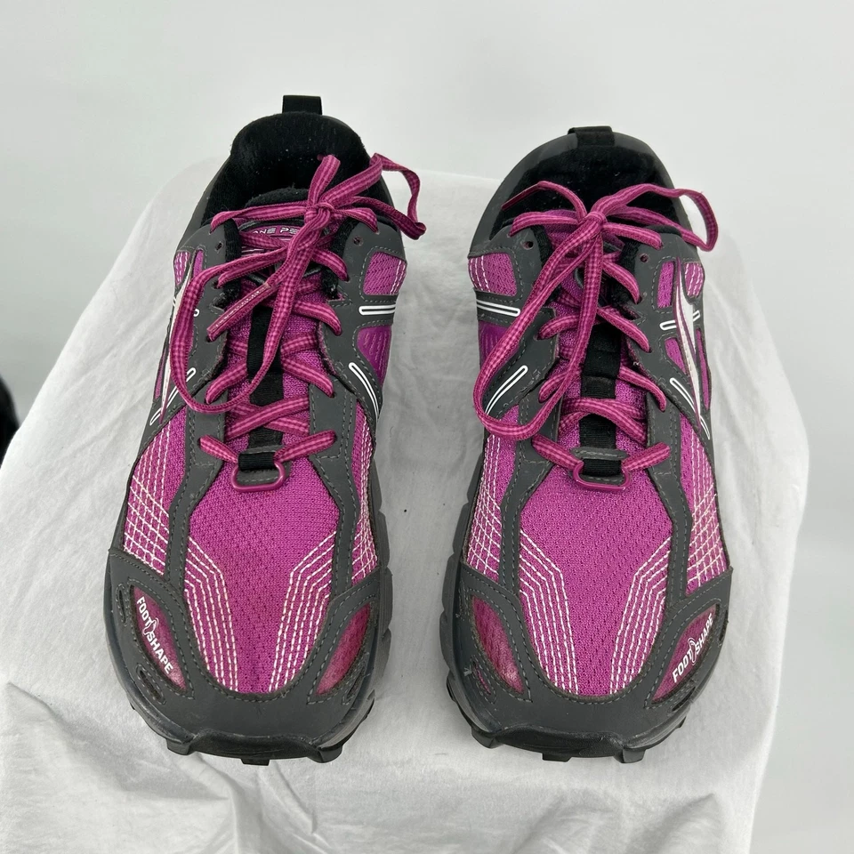 Women's Purple Grey Altra Lone Peak 3.5 Trail Running Shoes Sz 8M AFW1755F-1 - Image 2 of 4