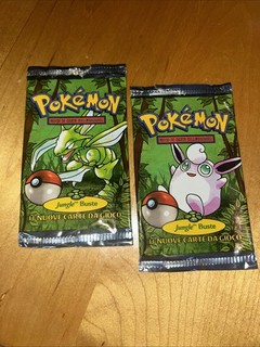 Pokemon | Jungle Booster Pack Wrapper Lote de 2 | VACÍO Sin cartas | No inglés