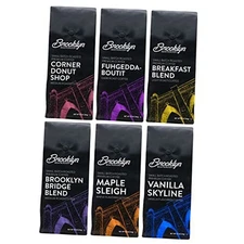  Bagged Ground - Light, Medium, Dark 12 Ounce (Pack of 6) Coffee Variety Pack