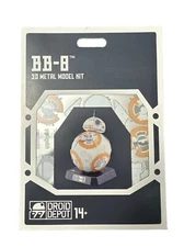 WDW Star Wars Droid Depot BB-8 Metal Earth 3D Metal Model Kit -Brand New/Sealed
