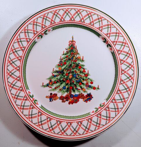 Vintage 21 Piece Holly Ribbon International Semi-Porcelain Dinnerware From Japan - Picture 2 of 19