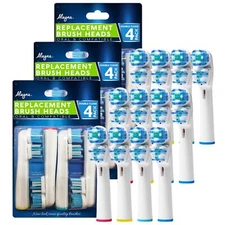 Replacement Brush Heads Compatible with OralB Braun- Best Double Clean Pack o...