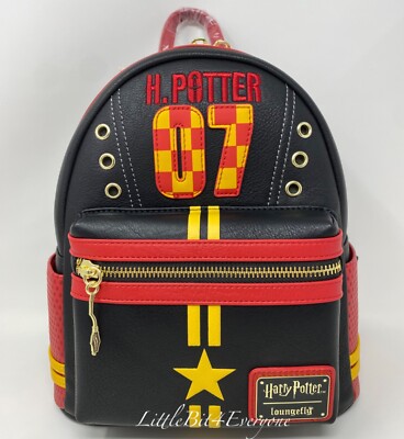 harry potter uniform mini backpack Gryffindor Gear up for a magical day with the Loungefly Harry Potter Quidditch Mini Bag a bold and sporty tribute to the Wizarding Worlds favorite Seeker Warner Bros. Harry Potter Gryffindor
