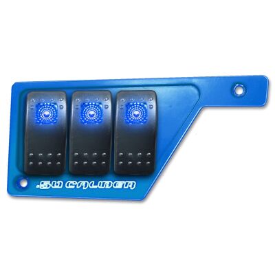 50 Caliber Dash Panel Kit Left Includes Switch Blue Powdercoated for RZR XP1000