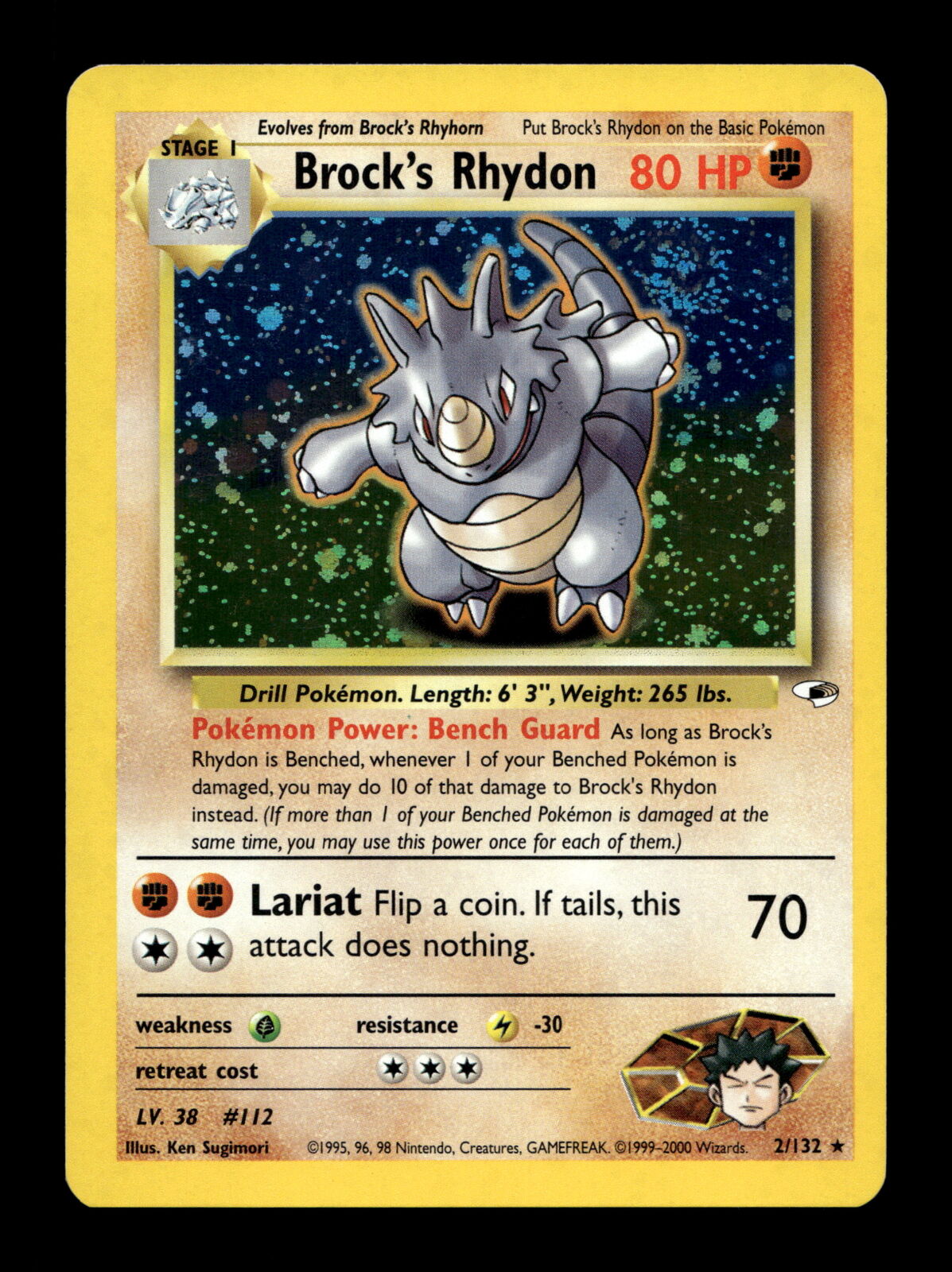Brock's Rhydon #2 [Swirl] Pokemon Gym Heroes