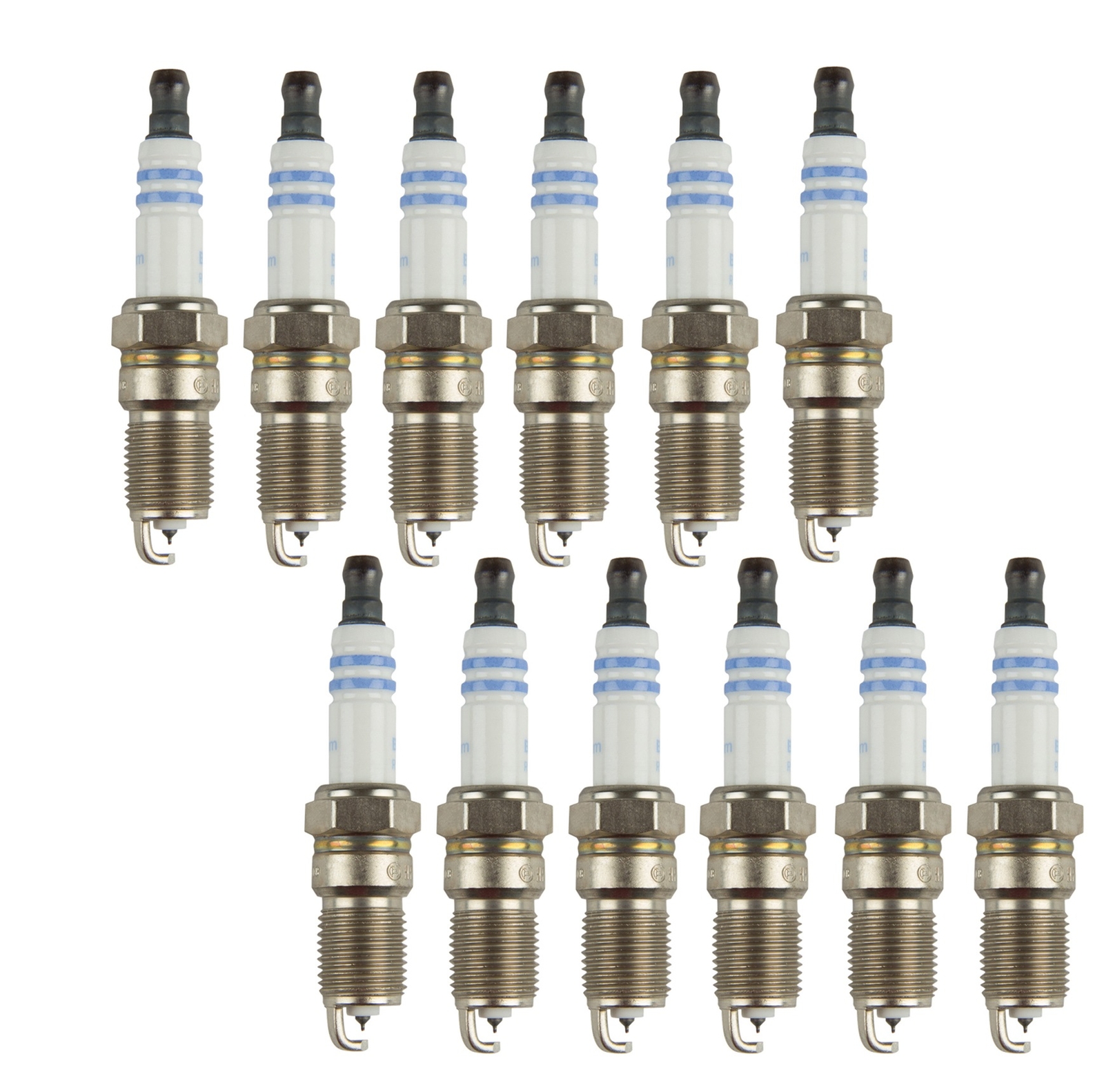 Bosch OE Fine Wire Set of 12 Double Iridium Spark Plugs For Aston Martin DB7 V12
