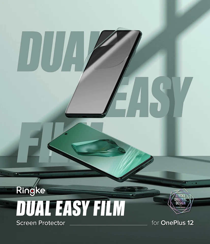 For OnePlus 12 Screen Protector Ringke [Dual Easy Film] Ultimate Protection - Image 2 of 4