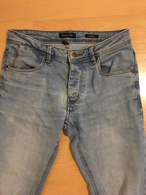 Massimo Dutti Herren Jeans EUR 40 UK 12 Slim Fit