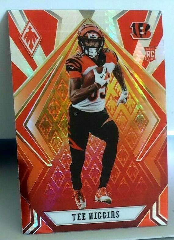Tee Higgins Phoenix Fireburst RC #110 Cincinnati Bengals Rookie 2020 Panini 