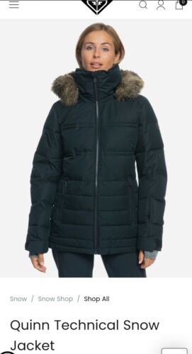 Roxy Quinn Technical Snow Jacket Womens Small Puffy - Picture 4 of 4