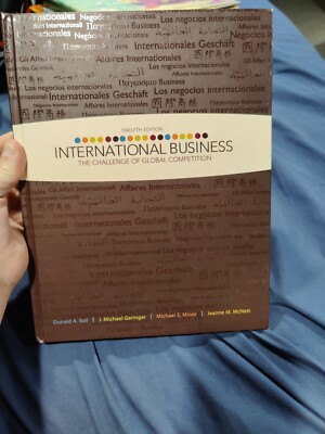 International Business the Challenge of Global Competition 12th Edition Textbook
