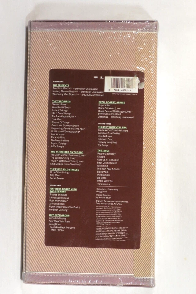 JEFF BECK ‎– Beckology    1991 US  4 x Cassette box  set SEALED   Yardbirds - Image 2 of 4