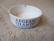 VINTAGE AEGEAN ISLANDS GREEK REGIONAL WINE ASHTRAY INTERNATIONAL APPEAL *