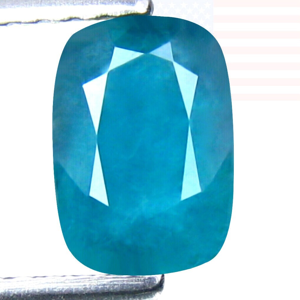 Grandidiérite Verte-bleue De Madagascar – Pierre Naturelle 7x3.5 Mm – 0.60 Ct – Non Traitée