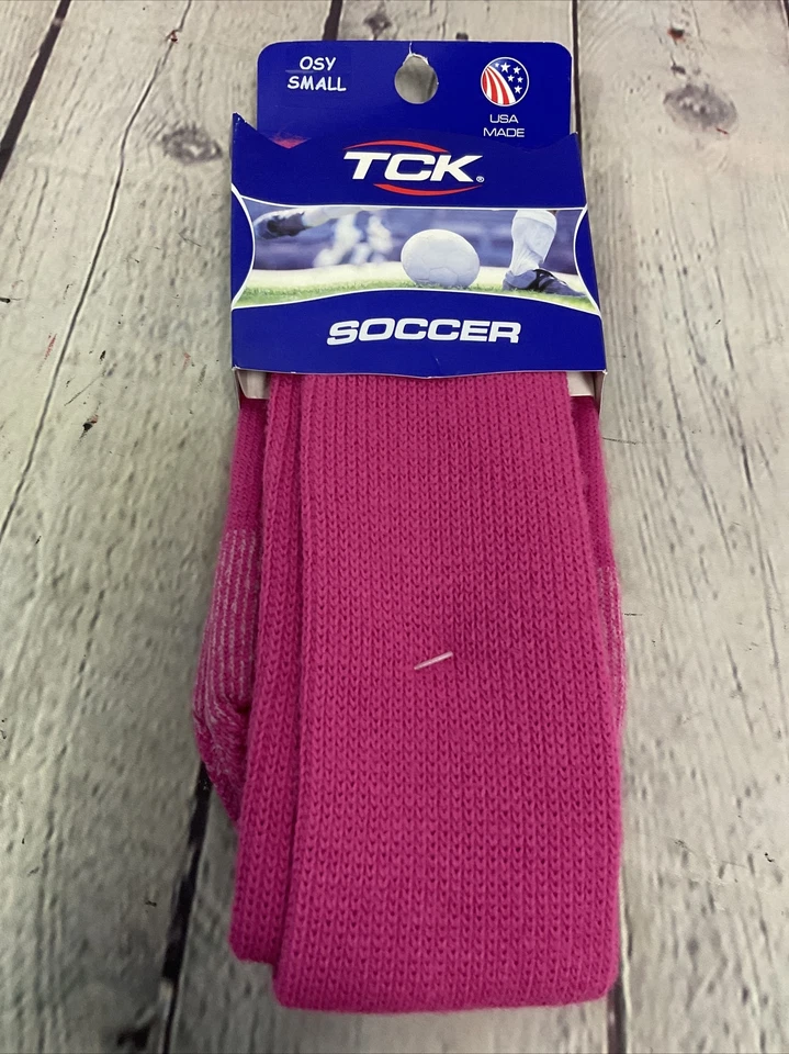 TCK Soccer Socks Size Small Durable Breathable Comfortable Pink New With Tags - Image 2 of 4