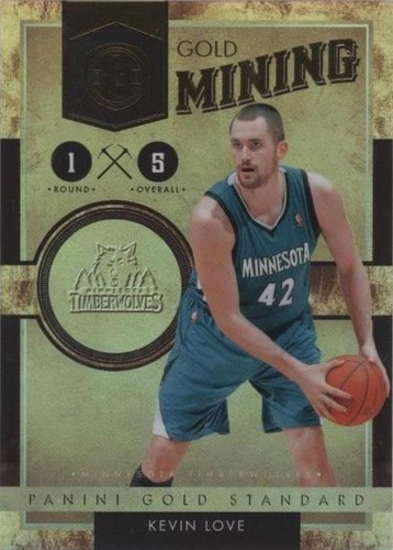KEVIN LOVE 2010/11 PANINI LIMITED #75 GOLD SPOTLIGHT TIMBERWOLVES