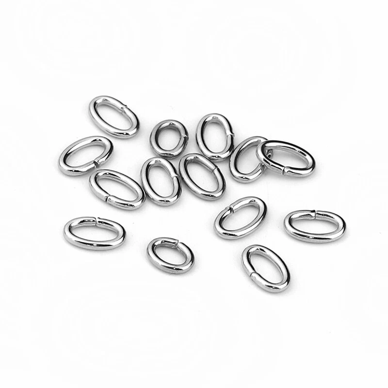 Oval Jump Rings 8mm - 50/100/200 Stainless Steel 16 Gauge 1.2mm Jumprings F6926 - Image 3 of 3