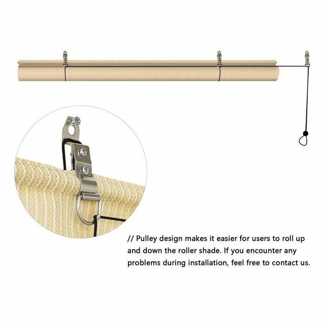 Patio Lawn Garden Shade Cloth Windscreen4less Exterior Roller