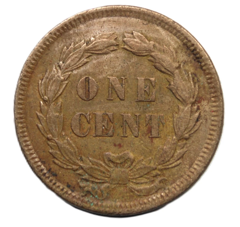 1859 1C Indian Cent-CHOICE AU/ FREE SHIPPING/ JAM340 - Image 2 of 2