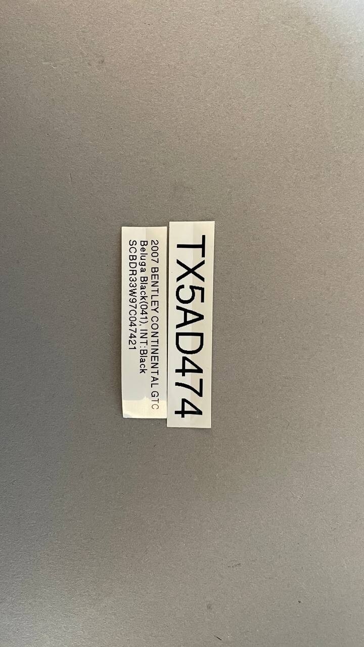 07-11 Bentley Continental GTC Rear Left Side Window Weather Seal Molding OEM