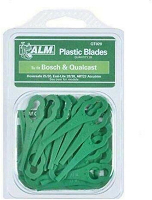 50 Pezzi Lame Di Ricambio Per Decespugliatore, Lame Di Ricambio Per Decespugliatore Lame Di Ricambio In Plastica Per Decespugliatore Lame Per Tosaerba Rosse Lunghezza 90 Mm 87557150 - Foto 8
