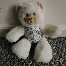 Fisher Price Briarberry Berrybeth 9" White Bear Soft Plush Stuffed Toy Vintage