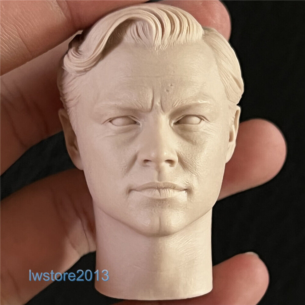 1:6 Jack Leonardo DiCaprio Head Sculpt Carved For 12" Male Action Figure Body