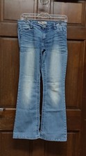 LEI Ashley Low Rise Bootcut Blue Jeans Embroidered Pockets Juniors Sz 5 Regular