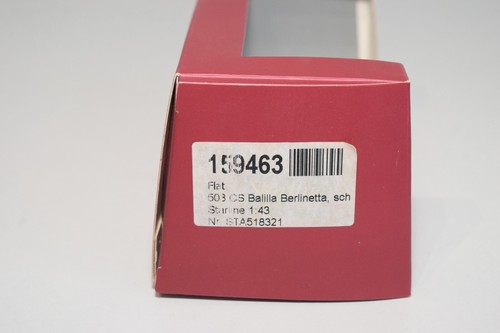 B20 1:43 STARLINE FIAT 508 CS BALILLA BERLINETTA 1935 NEGRO SIN USAR, EN CAJA - Imagen 16 de 20